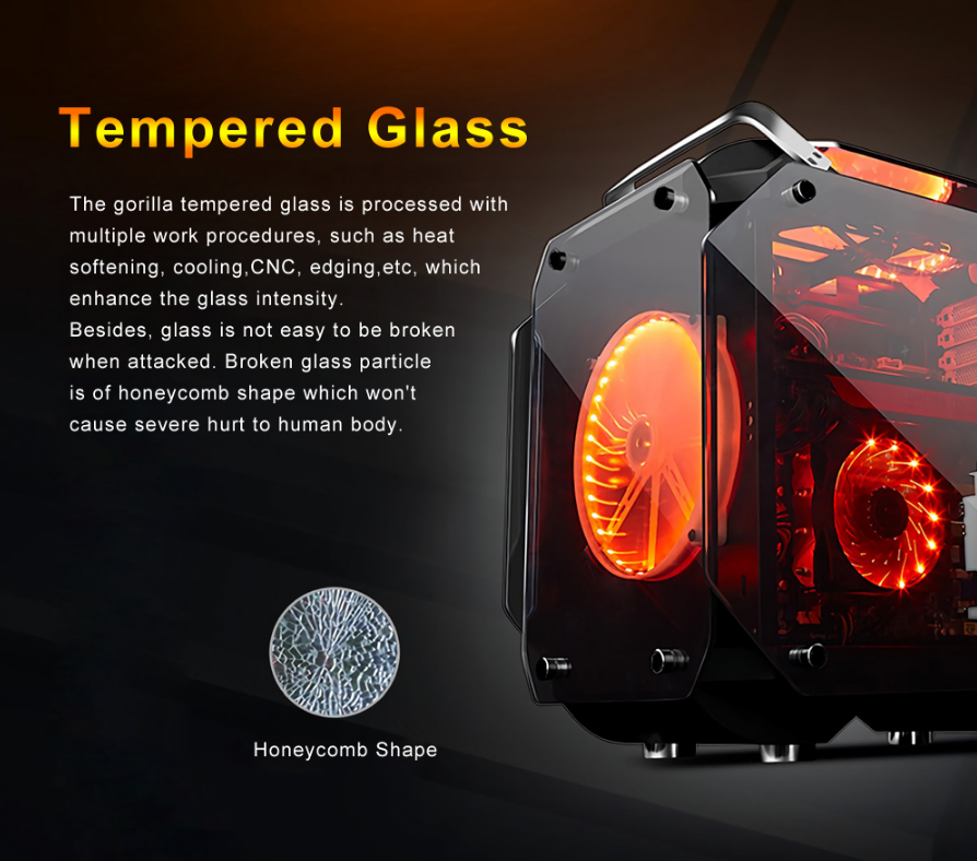 Tempered Glass ATX Computer Case